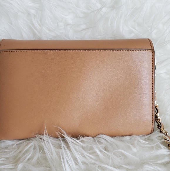 Sold Tory burch tan leather crossbody purse bag - Picture 3 of 9